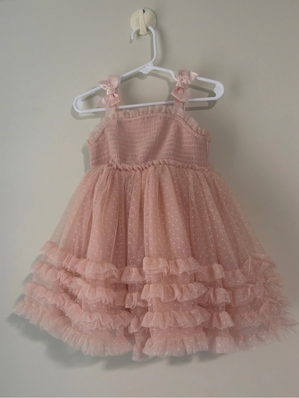Cupcakes and Cashmere blush pink tulle dress 24m